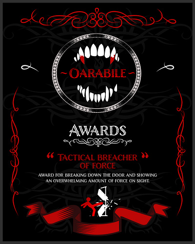 Vampire the Masquerade Awards cards branding design graphic design illustration illustrator logo vector