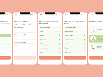 Purify is an app for your personal diet plan app design graphic design ui ux