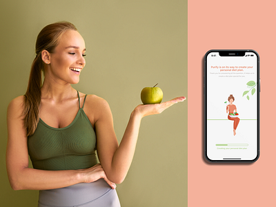 Purify is an app for your personal diet plan app design graphic design logo ui ux
