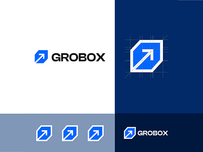 Logo Design Concept Grobox branding graphic design illustration logo u ui ux