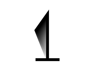 Number 1 | 36 Days of type design logo number one