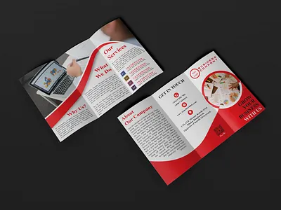 Corporate Tri-fold brochure design branding corporate design corporate flyer design graphic design illustration marketing flyer marketing materials trifold brochure trifold flyer typography vector