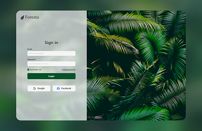 Foresta - Sign in design logo ui ux