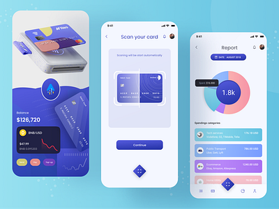 Finance Mobile App Design - Fin-Tech app app design banking crypto crypto currency currency currency ui design finance finance app fintech fintech app mobile mobile app mobile app design nft sylgraph trending ui design ux design