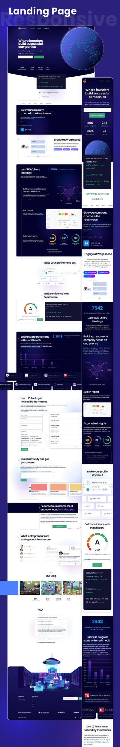 Landing Page graphic design illustration landing page responsive ui ux web design