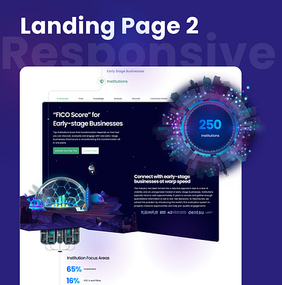 Landing Page graphic design illustration landing page responsive ui ux web design