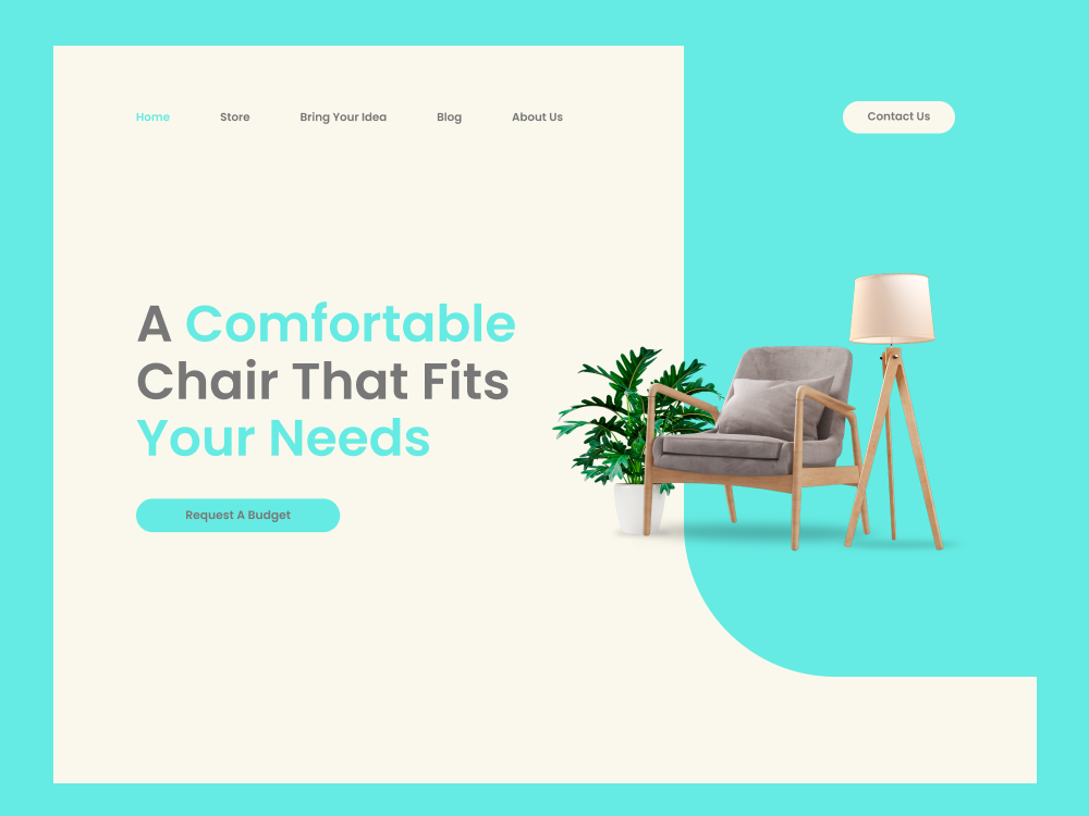 Furniture site Practicing UI Design by Felipe Carvalho on Dribbble