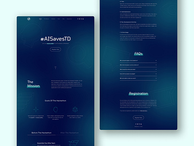#AISavesTD - AI Hackathon Website ai ai site ai ui ai ux ai website artificial intelligence event event site event website hackathon hackathon site hackathon website site design ui ux web web design web ui web ux website design