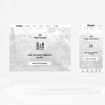 404 Error Page 404 404errorpage dailyui mobileapp ui uiux web designe website