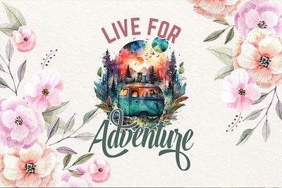 Live for Adventure ( Camping T-shirt ) backpacking shirt campfire conversation tee camping slogan t shirt forest camping shirt