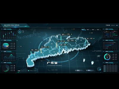 Digital City - data visualization 3d ae animation design ui visualization