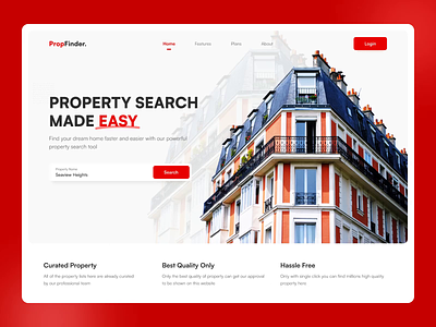 Property Finder Landing Page V.2 and user experience design minimal new poppins property finder property landing page rebound from the old stuff revamp rework satoshi ui uiux uiuxdesigner user interface ux v.2 version two website