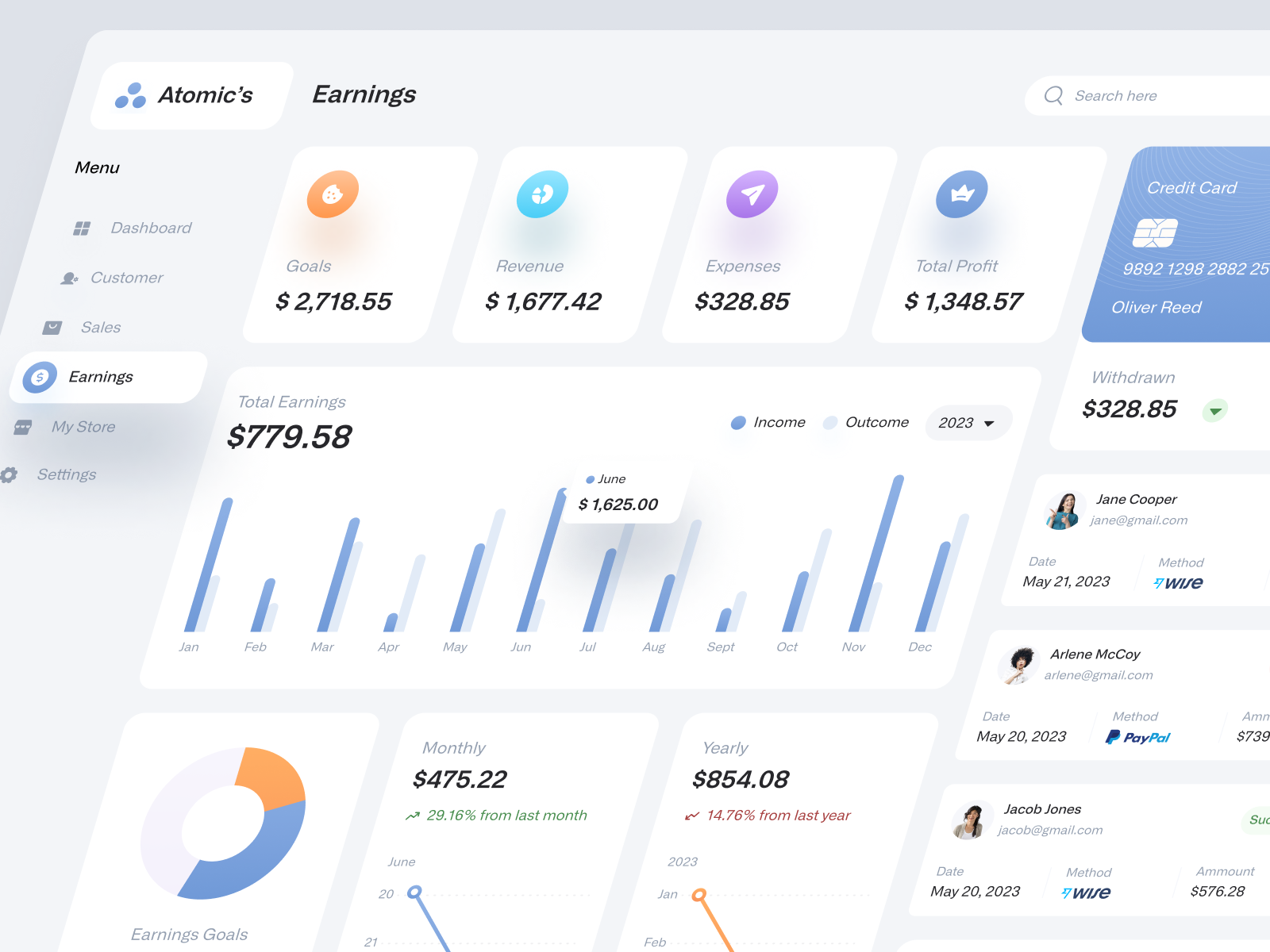Example of Saa S Dashboard Design (Up To 10 Screens)