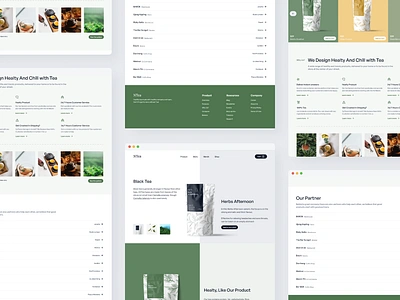 NTea - Website Tea branding clean drink food graphic design healty herb herbal landing page mockup tea ui ux website