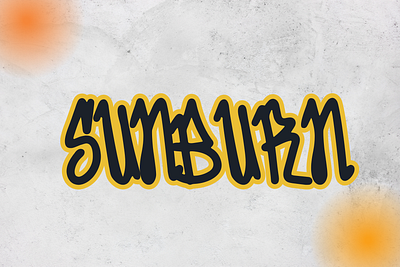 Sunburn font fonts design graffiti letter