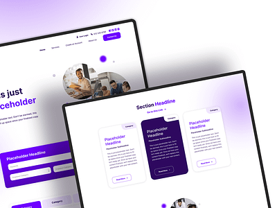 Web Design for a Job Site design job site purple purple design purple web design purple website ui ui design violet design violet web design web design website design