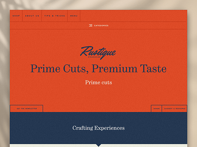 Rustique Steakhouse Website Design agency branding minimal redesign steakhouse typography web web design webdesign website website design