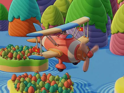 Flying 🛩️ 3d 3danimation 3dart 3dgraphic 3dillustration 3drender animation b3d blender3d blenderanimation blenderart gameart illustration