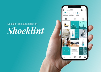 Social Media for Shoeklint branding design graphic design identity instagram logo mockup social media