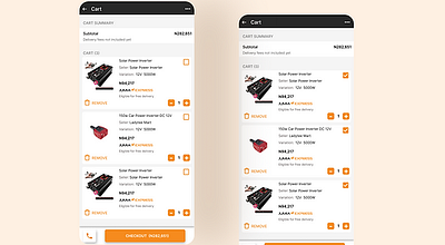 Jumia Cart Redesign app branding design graphic design illustration ui ux