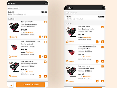 Jumia Cart Redesign app branding design graphic design illustration ui ux