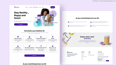 Pharmarun Subscription Landing page app branding design graphic design landing page motion graphics ui ux vector