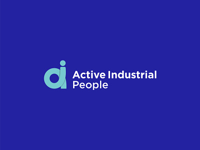 Active Industrial People a letter logo branding business card design graphic design letterhead logo recruitment logo