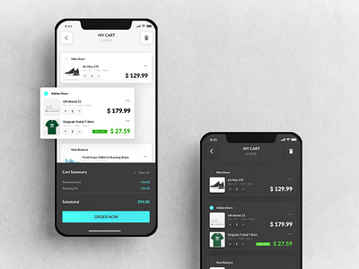 Daily UI Challenge 58 - Shopping Cart app concept dailyui design figma ui uidesign