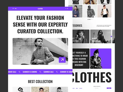 Fashion e-commerce web design clothing design e commerce e shop fashion home page landing page online shopping online store outfit ui ux web design