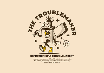 The troublemaker character adipra std icon lighter character lighter mascot the troublemaker