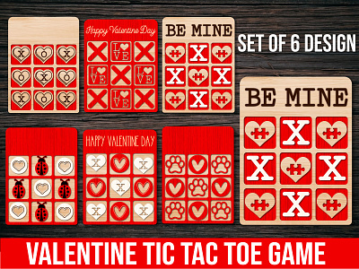 valentine tic tac toe game laser cut bundle game laser cut tic tac toe = valentine tic tac toe game