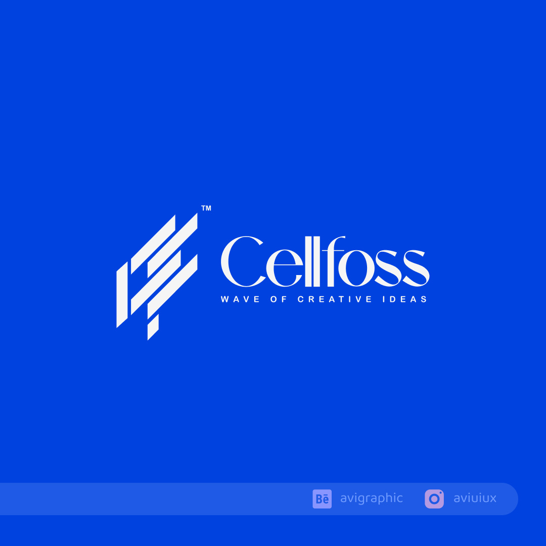 Cellfoss Logo Design app branding graphic design logo logo design typography ui ux vector