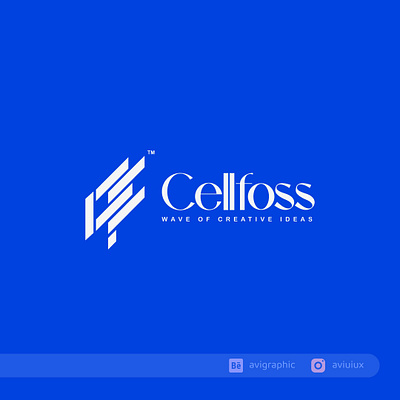 Cellfoss Logo Design app branding graphic design logo logo design typography ui ux vector