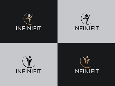 "InfiniFit" Physical Fitness Company Logo brand brand identity branding fitness company logo gym logo infinifit infinifit logo logo logo design logos