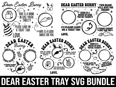 dear easter tray svg bundle carrot dear easter tray svg bundle easter easter tray egg tray