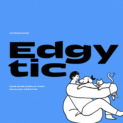 Edgytic Wide Sans Display Font branding font fonts graphic design kids font logo modern font nostalgic sans sans serif