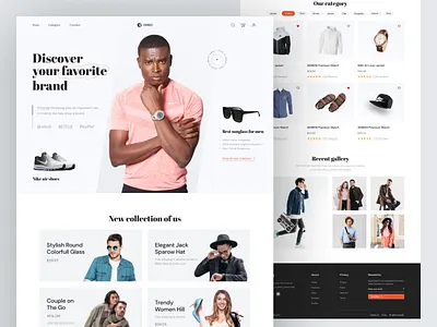 Eriko Shopping landing page design best website cloth cloth website ecommerce fashion fashion website hompe page landign page landing page design online shop online website pant shirt shopping shopping landing page ui web web template website website design