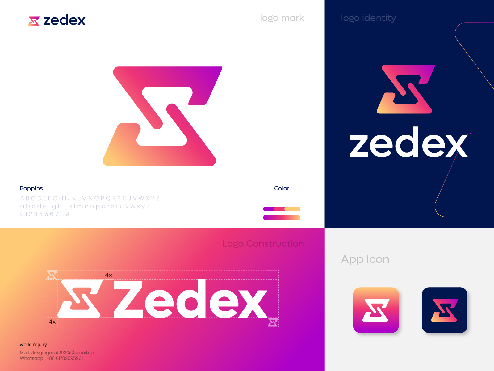 zedex | z letter logo | app icon | tech startup logo by design2expert ...