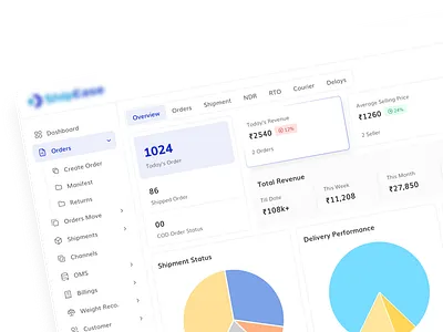 Shipment - Dashboard admin app design clean dash minimal portal ship shipment ui ui design ux web 3 web app