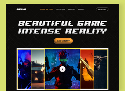 Sizuka- Gaming marketplace website app branding dailyui design game gameplay gaming gaming landing page landing page product typography ui ux web web design webdesigner website website design