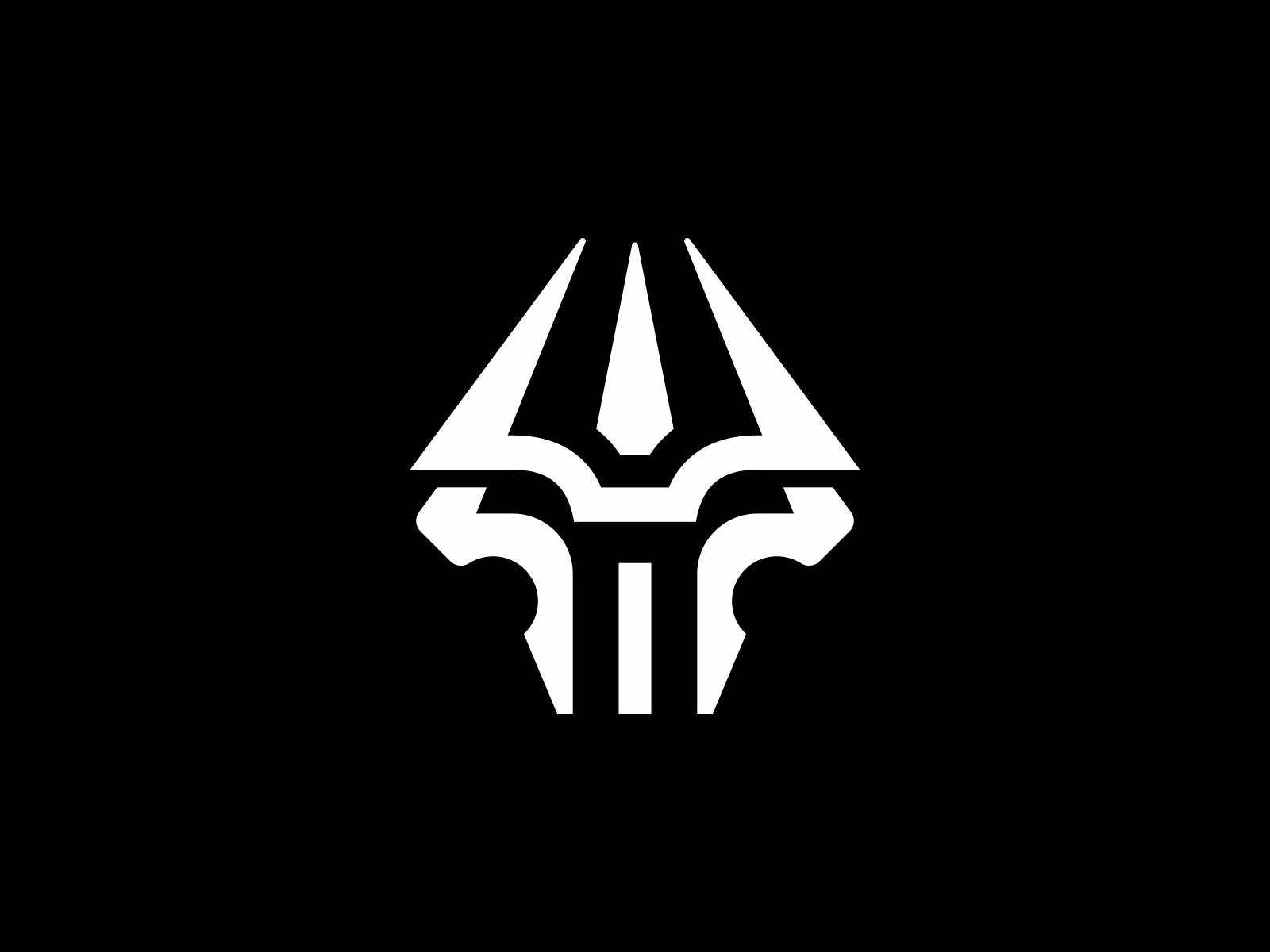 Skull Trident Logo by Aira | Logo Designer on Dribbble