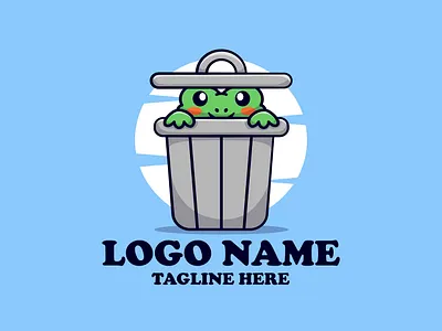 frogs Hiding animal cartoon cute design frog hiding illustration