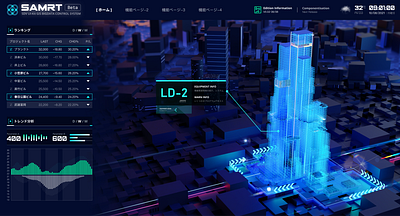 Blender holographic architectural visualization rendering blender data design illustration