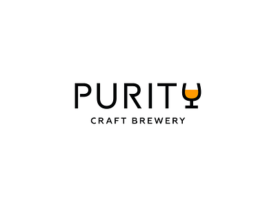 Purity beer beverages branding craft brewery design drink glass of beer graphic design icon identity illustration lettering lettermark logo logo design logotype mark signature simple y letter