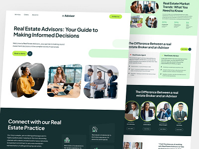 reAdvisor- Real Estate Advisor Landing Page advocate website landing page law firm legal advisor property law property website real estate advisor real estate consultation realestate