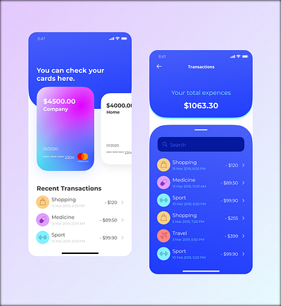 Fintech UI app design figma ui uidesign