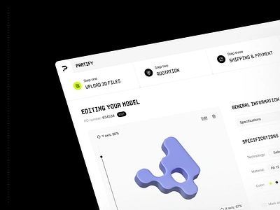 3D printing: platform, app design, ui/ux, dashboard 3d 3d building 3d printing app design checkout design dashboard dashboard ui platform design rendering saas design uiux user experience user interface web web app web application