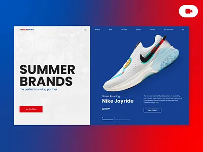 Intersport Website Animation animation brand brand design branding cc cognitive creators design graphic design intersport logo design sport ui user experience user interface ux website animation