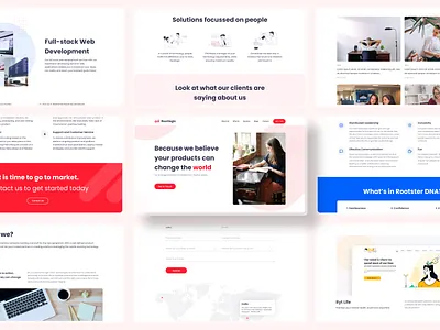 Rootlogic - Desktop Designs branding clean design graphic design illustration interface landing page logo services tech technology ui uiux ux visual design visuals web webpage website websitedesign