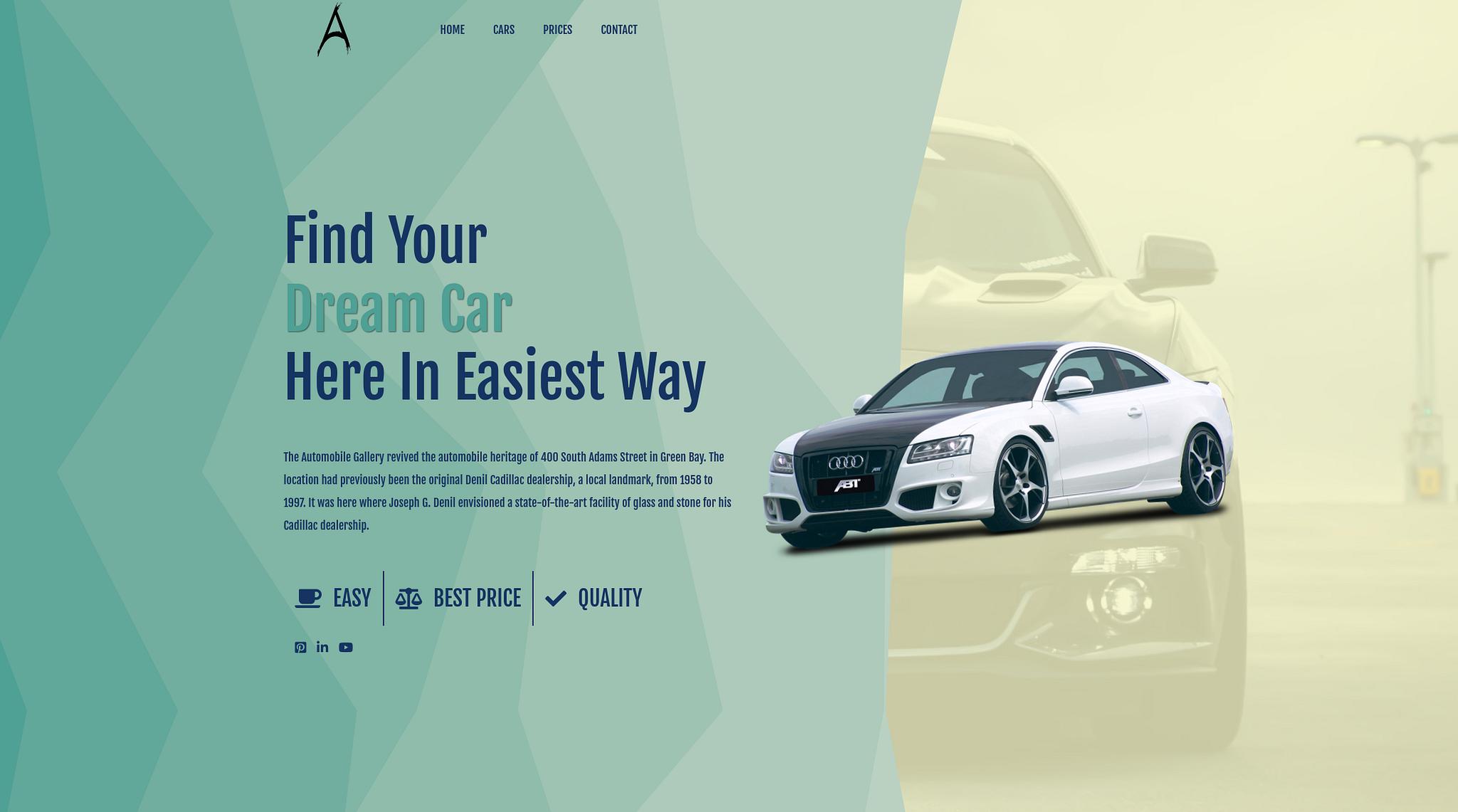 Car Dealership Hero Section by Webiox on Dribbble